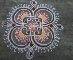 Rangoli: My freehand rangoli Rangoli: My freehand rangoli